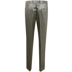 DRIES VAN NOTEN Metallic Thread Tailored Trousers Men METALLIC Pants